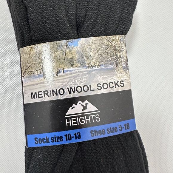 Men's Merino Wool Blend Warm Lightweight Urban Dress Socks 2 Pair Pack - Picture 3 of 5